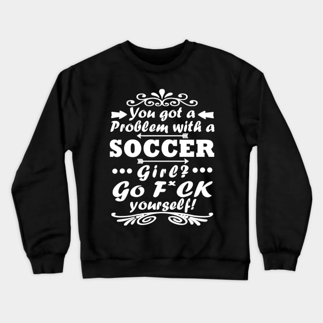 Football Girls Goal Gift Tricot Saying Crewneck Sweatshirt by FindYourFavouriteDesign